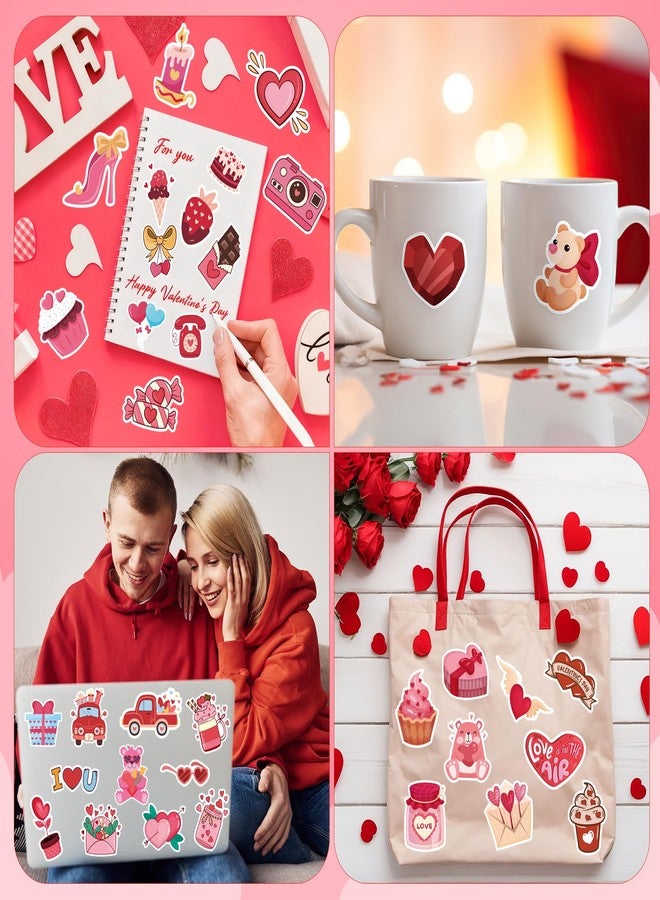 JXSDWANG Valentines Stickers - 100 PCS Heart Rose Stickers for Kids | Valentines Day Gifts Crafts Activities Party Favors Supplies Decorations for School Classroom - Image 5